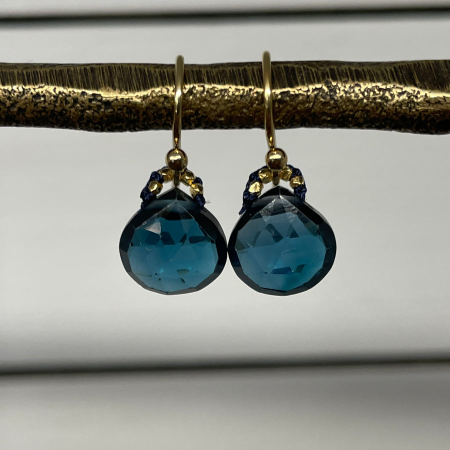 London Blue Quartz Earrings