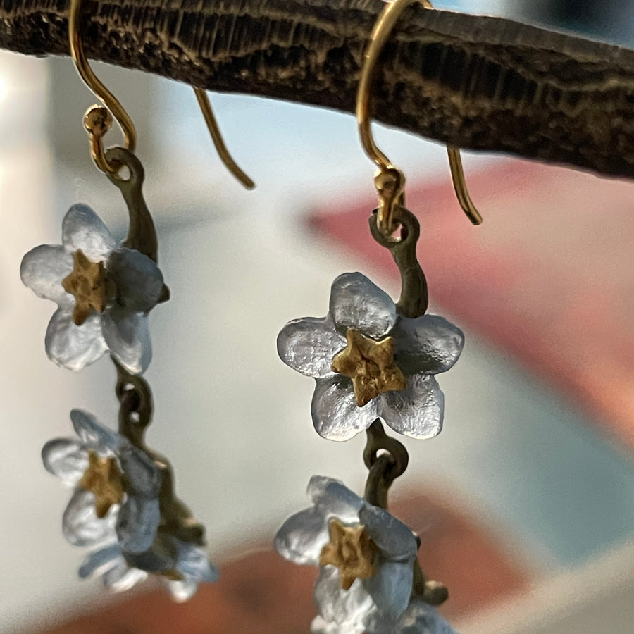 Forget-Me-Not Three Flower Earrings