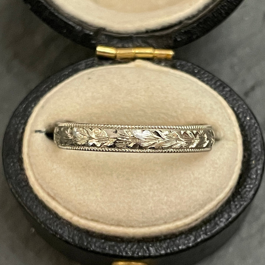 Hand Engraved 3mm Wheat Band