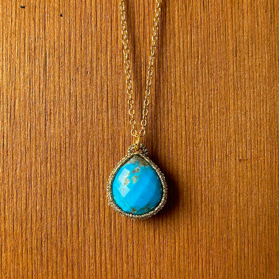 Pear Shaped Turquoise Necklace