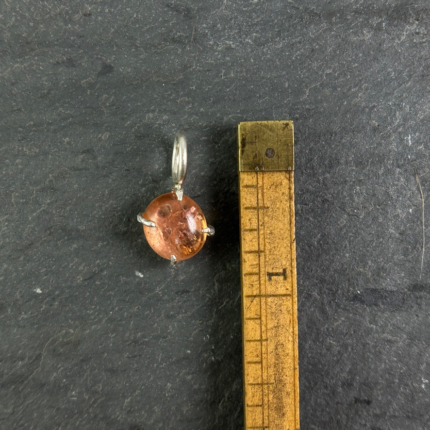 Morganite 4-Prong Charm