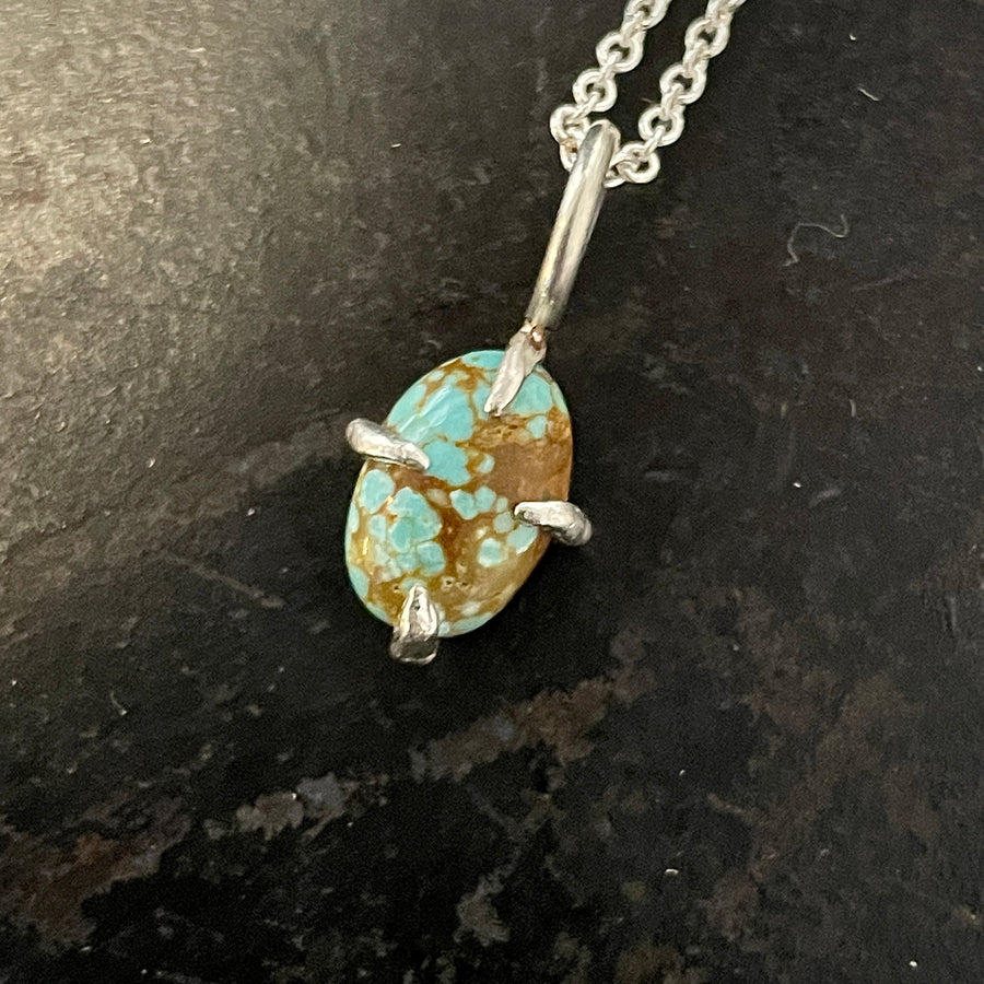 Turquoise 4-Prong Charm