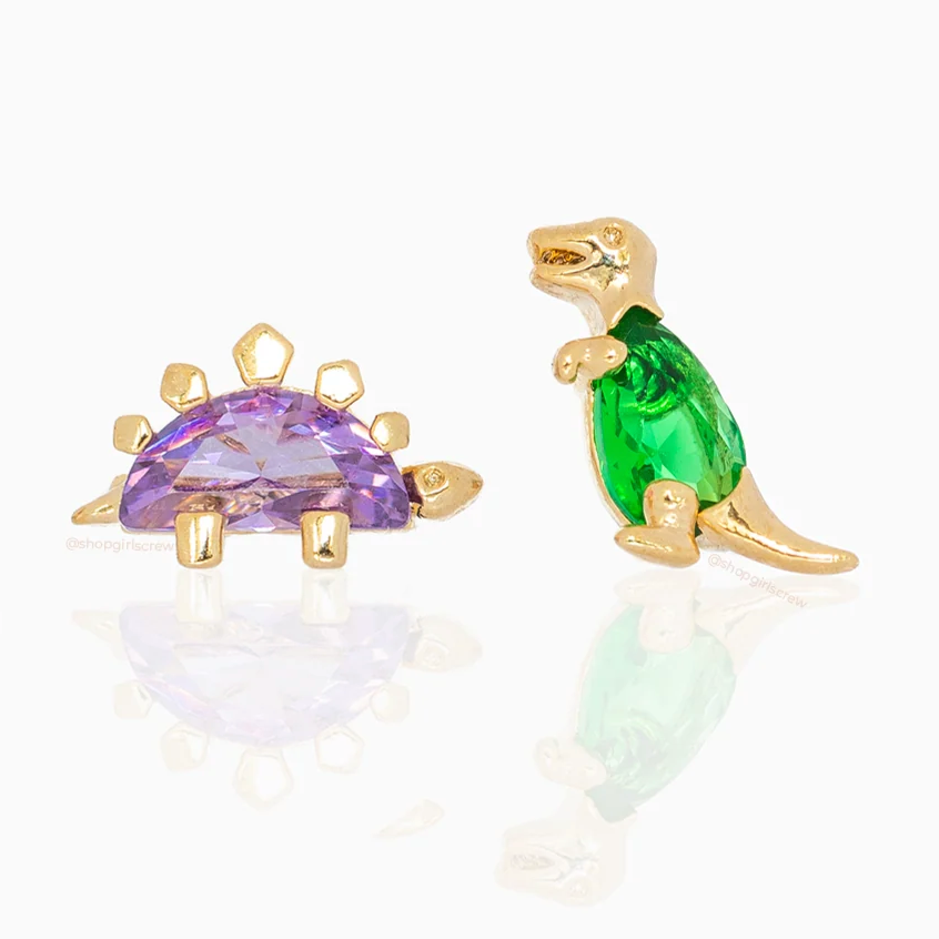 Mismatched Dino Studs