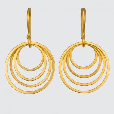 Small Whisper Hoop Drop Earrings - Lori McLean