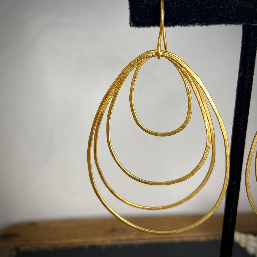 Whisper Hoop Egg Earrings